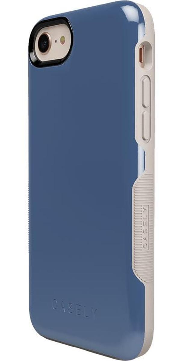 Steel Blue on Nude | Ultra-Protective Bold Case iPhone Case get.casely