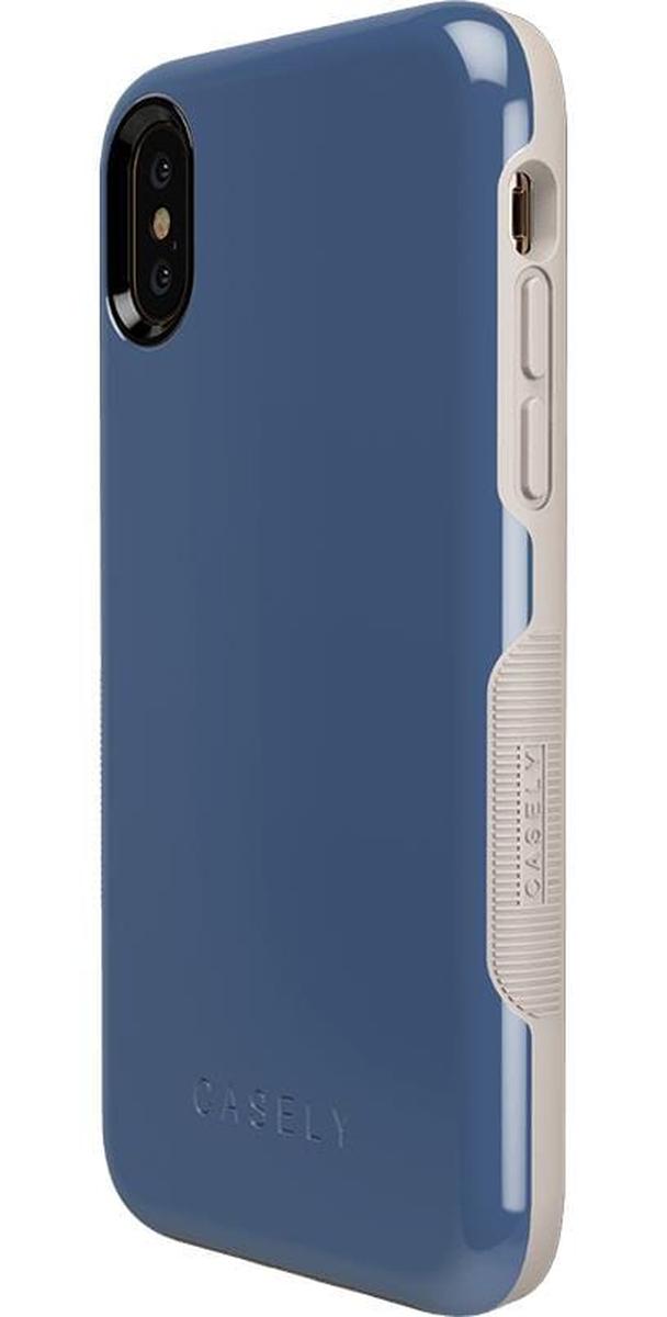 Steel Blue on Nude | Ultra-Protective Bold Case iPhone Case get.casely