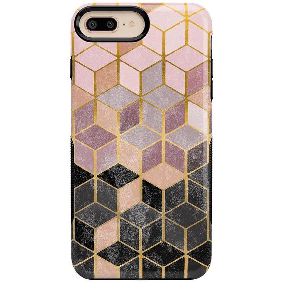 Stepping Up | Geo Rose Gold Marble Case iPhone Case get.casely Bold iPhone 6/7/8 Plus