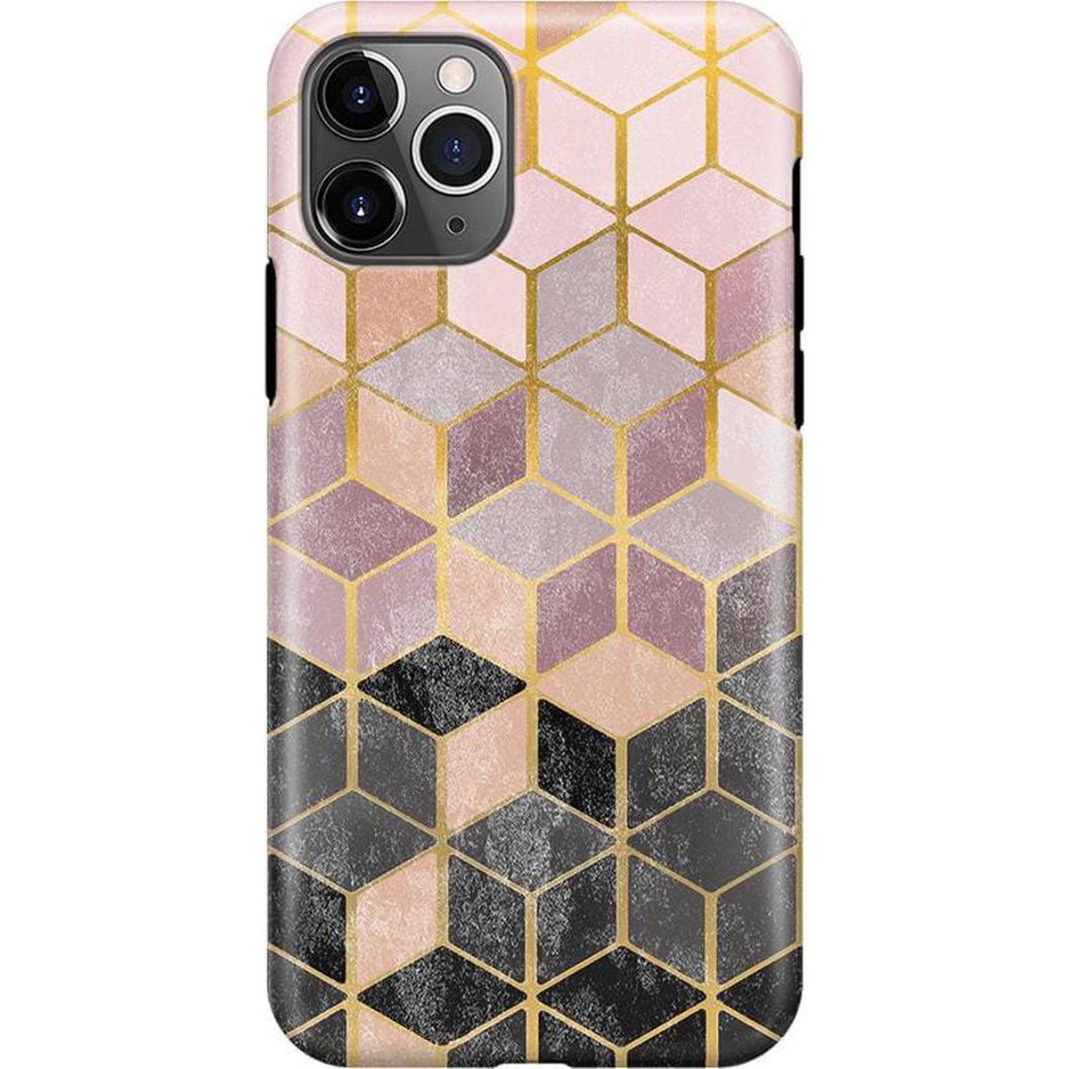 Stepping Up | Geo Rose Gold Marble Case iPhone Case get.casely Classic iPhone 11 Pro Max