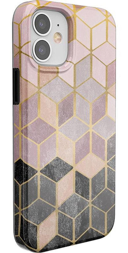 Stepping Up | Geo Rose Gold Marble Case iPhone Case get.casely