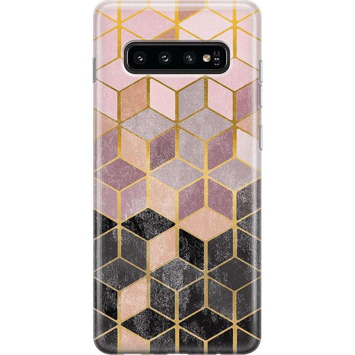 Stepping Up | Geo Rose Gold Marble Samsung Case Samsung Case get.casely Classic Galaxy S10 Plus