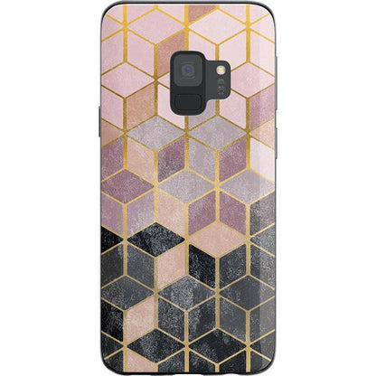 Stepping Up | Geo Rose Gold Marble Samsung Case Samsung Case get.casely Classic Galaxy S9 Plus