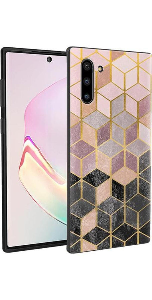 Stepping Up | Geo Rose Gold Marble Samsung Case Samsung Case get.casely