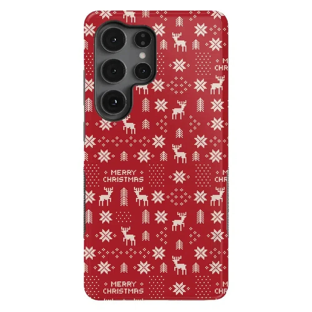 Stocking Stuffer | Christmas Knit Case Phone Case Casetry Bold Flex + MagSafe® Galaxy S25 Ultra