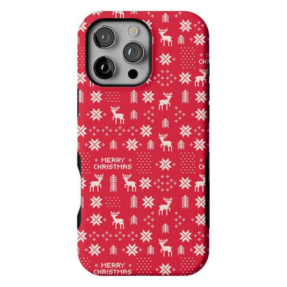 Stocking Stuffer | Christmas Knit Case Phone Case Casetry Bold + MagSafe® iPhone 16 Pro Max
