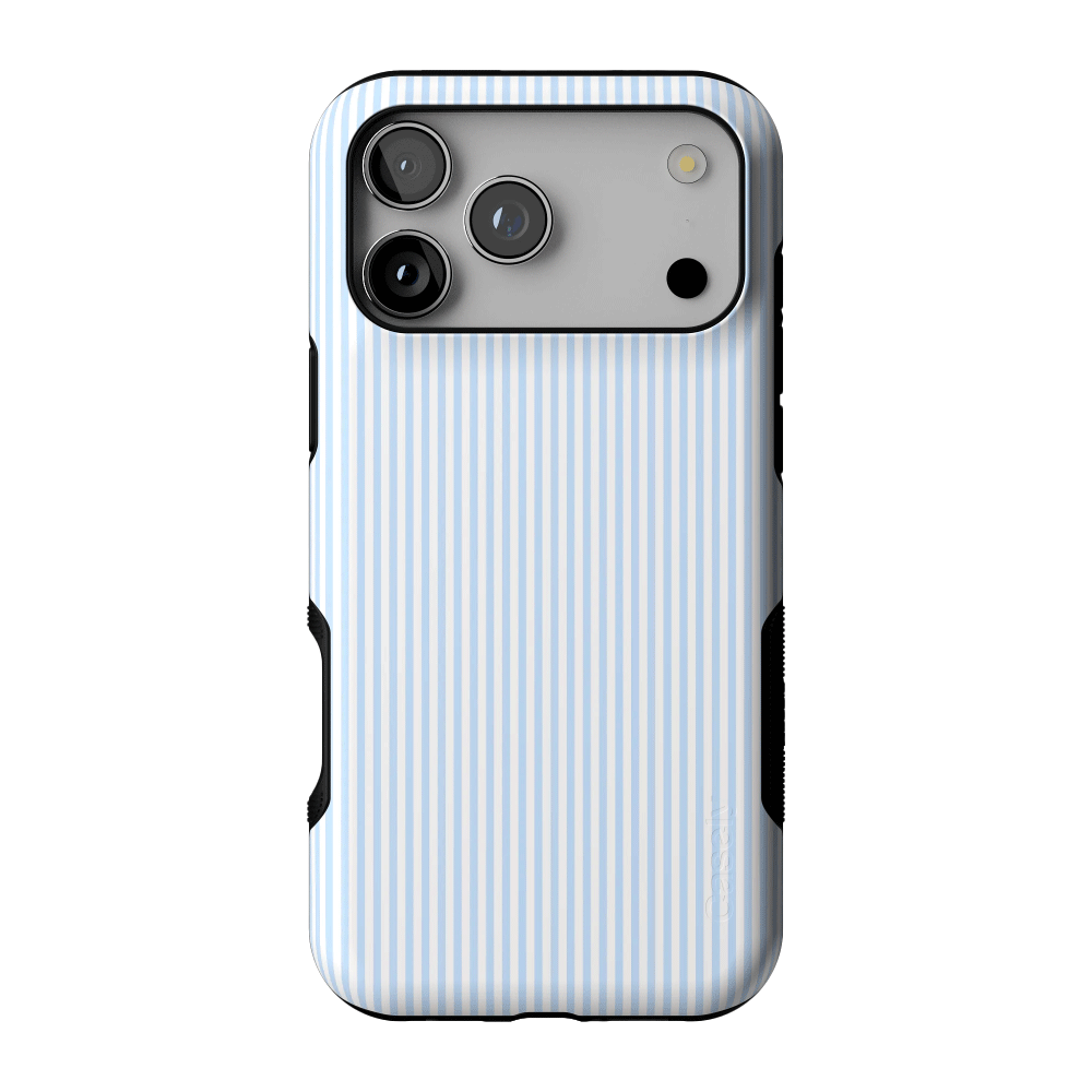 Stripes and the City | Light Blue Pinstripe Case