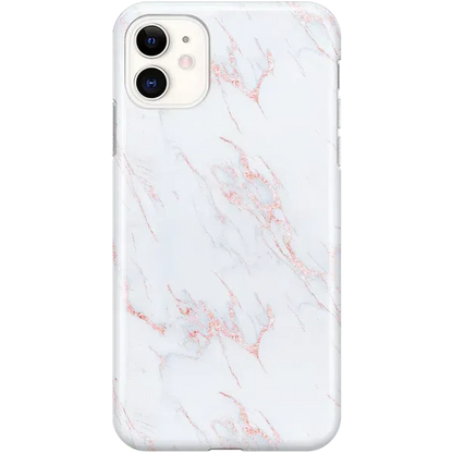 Subtle Blush | White and Pink Marble Case iPhone Case get.casely Classic iPhone 11