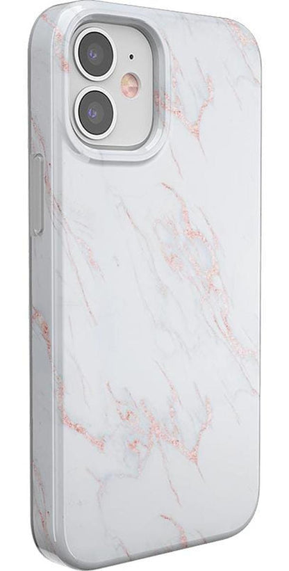 Subtle Blush | White and Pink Marble Case iPhone Case get.casely