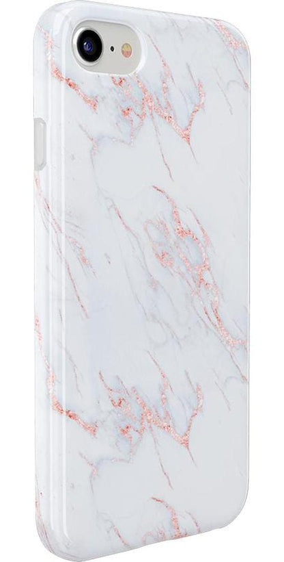 Subtle Blush | White and Pink Marble Case iPhone Case get.casely