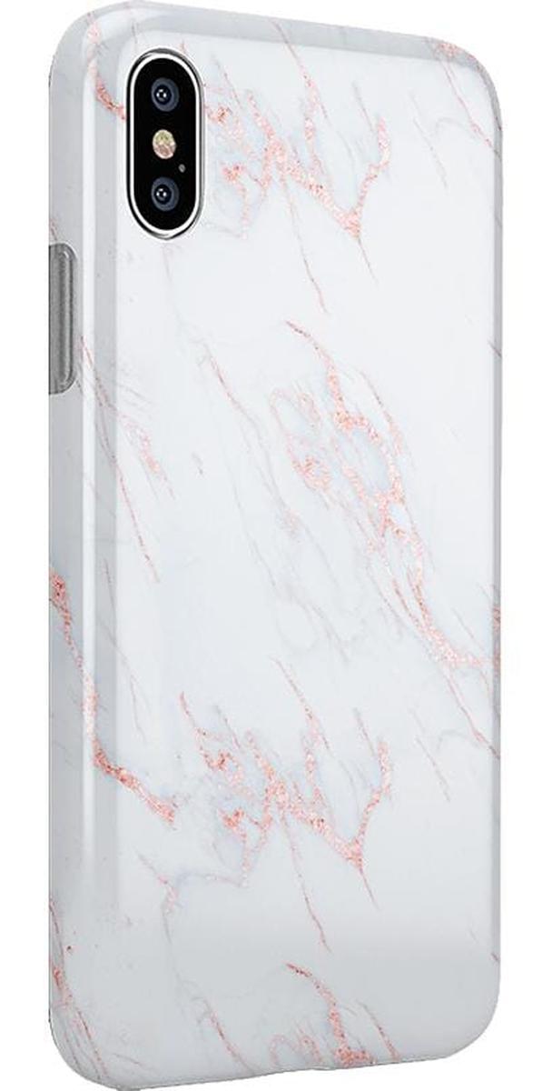 Subtle Blush | White and Pink Marble Case iPhone Case get.casely