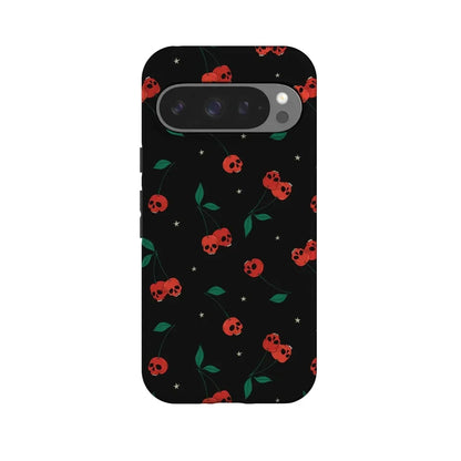Sweet Revenge | Cherry Skulls Case Phone Case Casetry Essential + MagSafe® Google Pixel 10 Pro