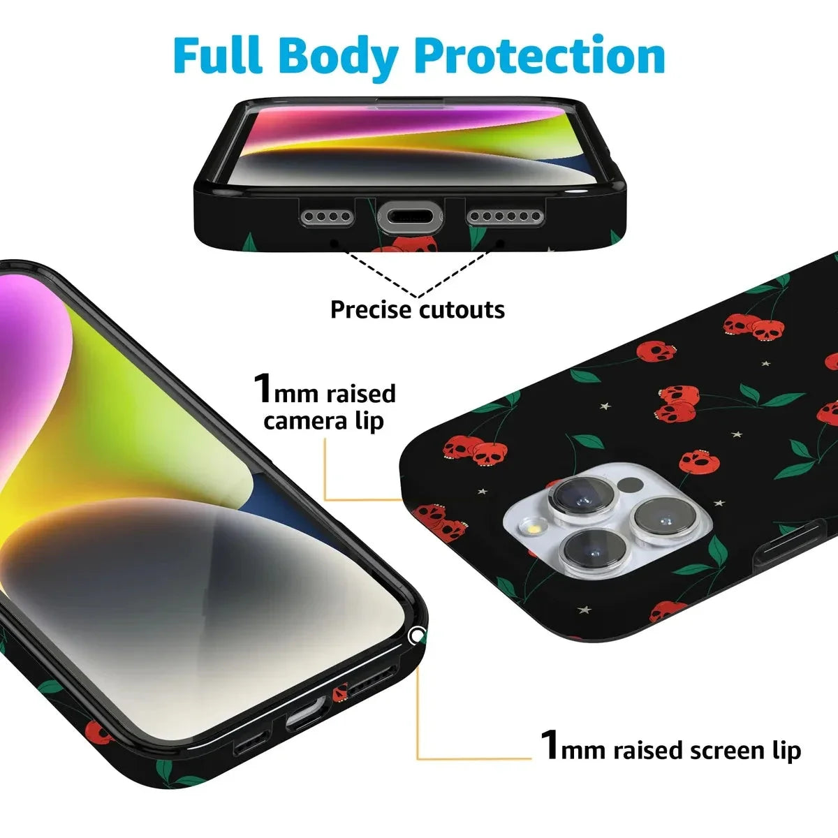 Sweet Revenge | Cherry Skulls Case Phone Case Casetry