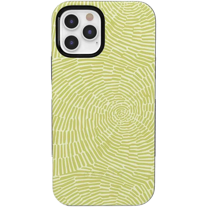 Swirl Away | Tea Green Geometric Case iPhone Case get.casely Bold iPhone 12 Pro Max