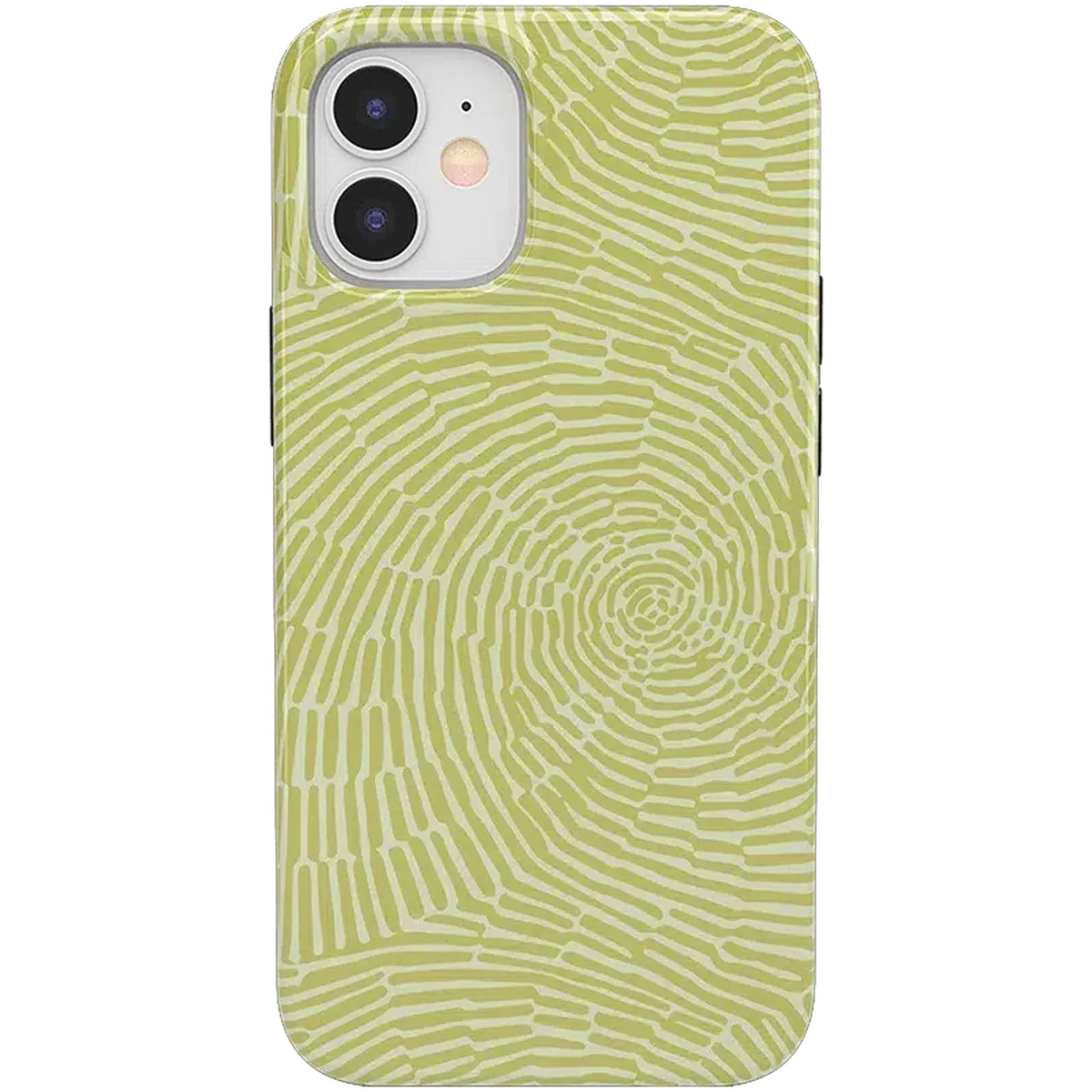 Swirl Away | Tea Green Geometric Case iPhone Case get.casely Classic iPhone 12