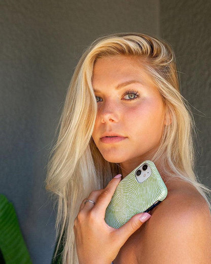Swirl Away | Tea Green Geometric Case iPhone Case get.casely