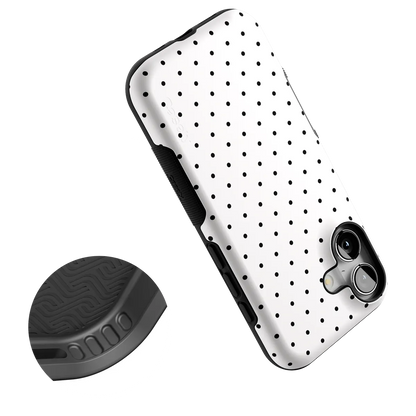 On the Dot | Black Polka Dot Case
