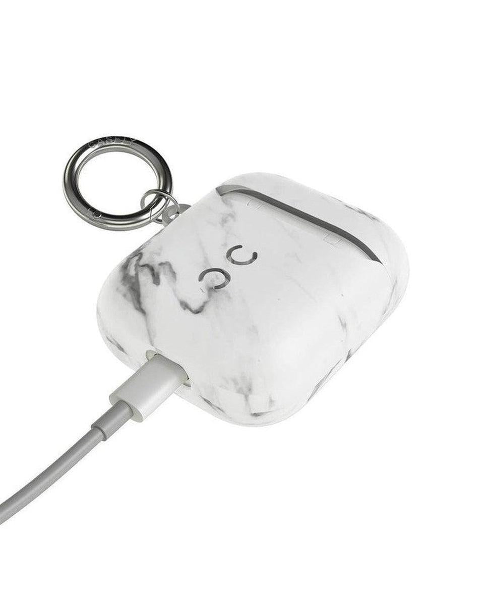 Take Me for Granite | White Marble AirPods Case AirPods Case get.casely
