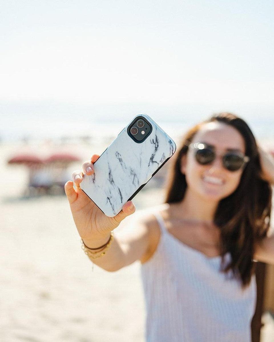 Take Me for Granite | White Marble Case iPhone Case get.casely