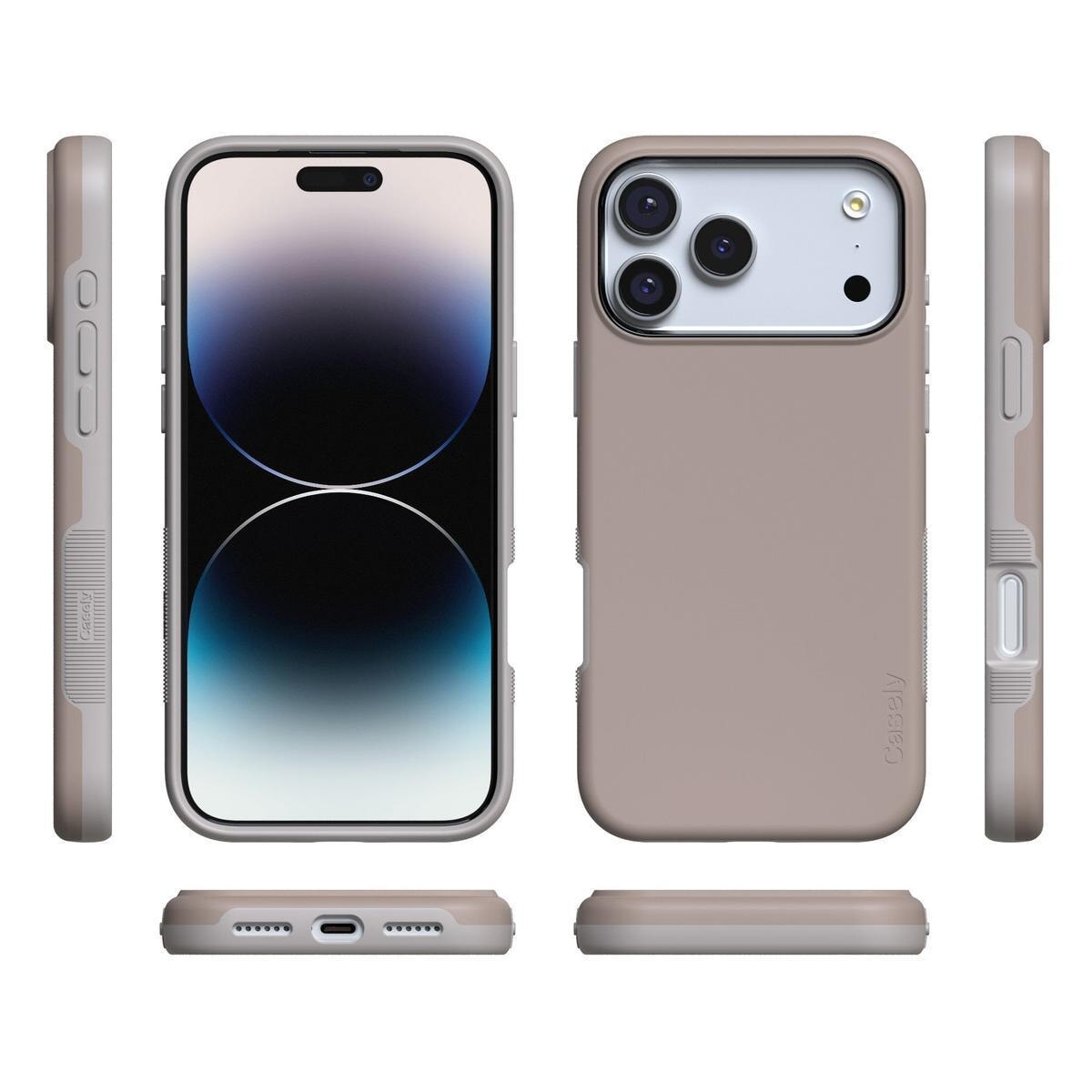 Taupe on Nude | Ultra-Protective Bold Case iPhone Case get.casely