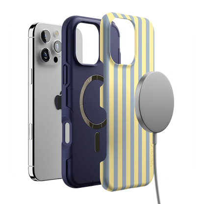 Coastline Stripes | Blue & Yellow Case