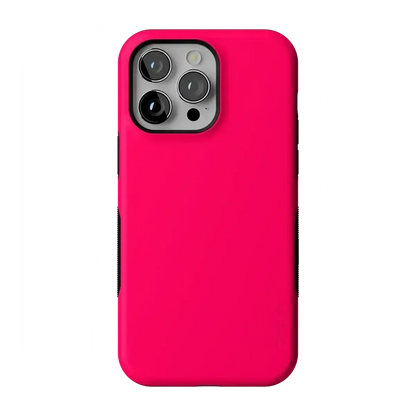 Think Pink | Solid Neon Pink Case iPhone Case get.casely Bold Flex + MagSafe® iPhone 14 Pro Max