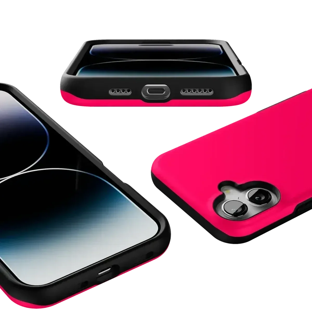 Think Pink | Solid Neon Pink Case iPhone Case get.casely