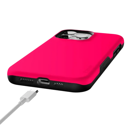Think Pink | Solid Neon Pink Case iPhone Case get.casely
