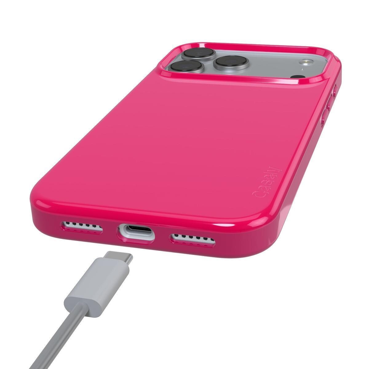 Think Pink | Solid Neon Pink Case iPhone Case get.casely