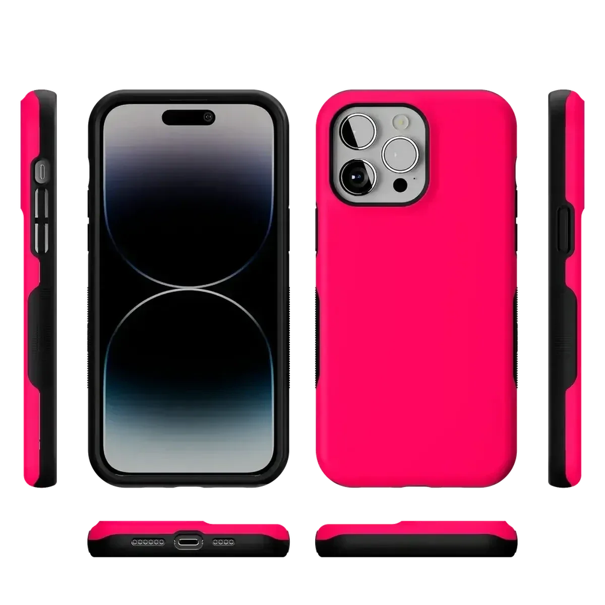 Think Pink | Solid Neon Pink Case iPhone Case get.casely