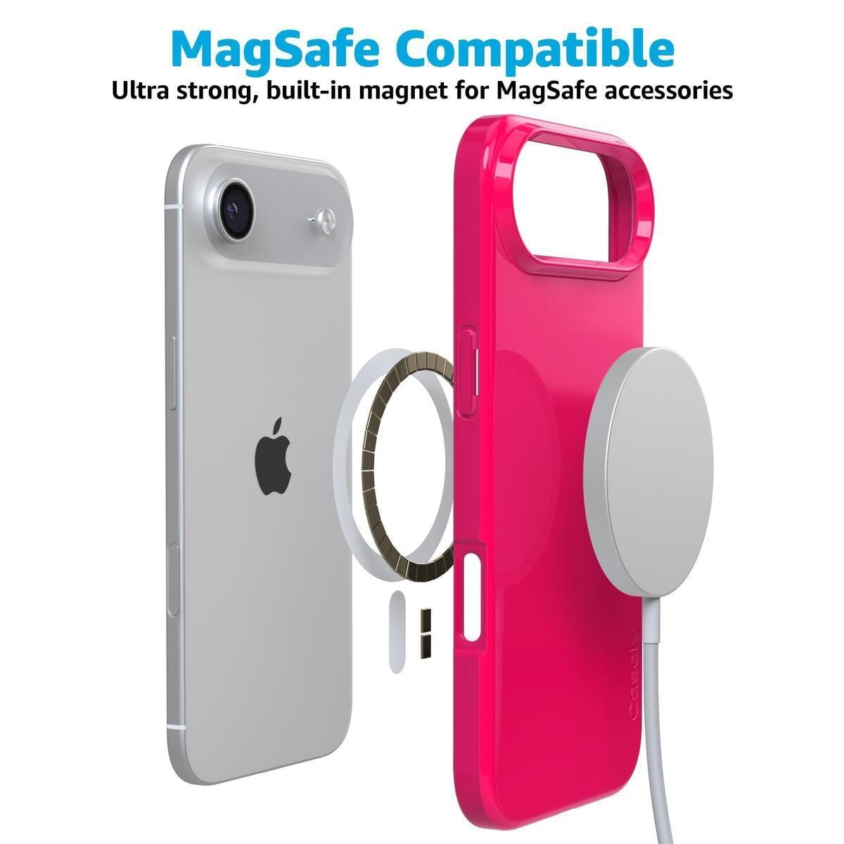 Think Pink | Solid Neon Pink Case iPhone Case get.casely