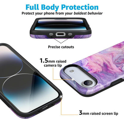 Tie Dying Over You | Purple Marble iPhone Case iPhone Case get.casely