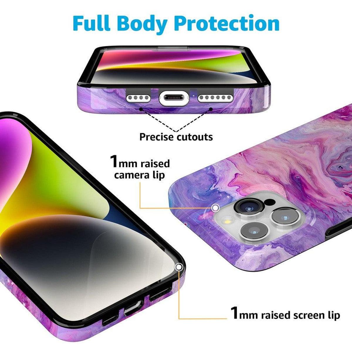 Tie Dying Over You | Purple Marble iPhone Case iPhone Case get.casely