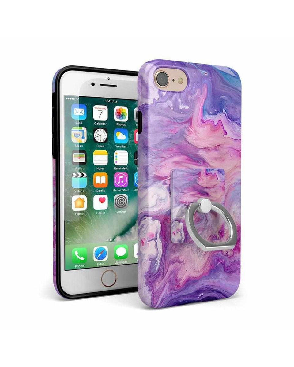 Tie Dying Over You | Purple Marble Phone Ring Phone Ring get.casely
