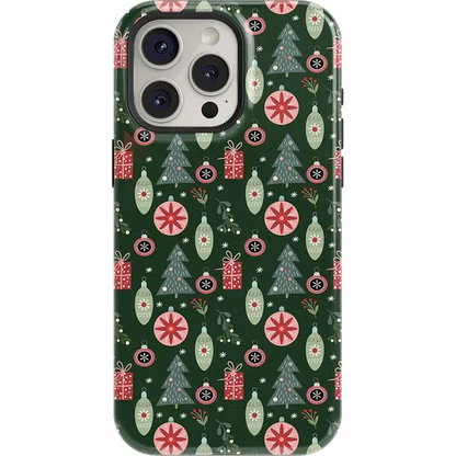Tinsel Town | Christmas Ornament Case Phone Case Casetry Essential + MagSafe® iPhone 15 Pro