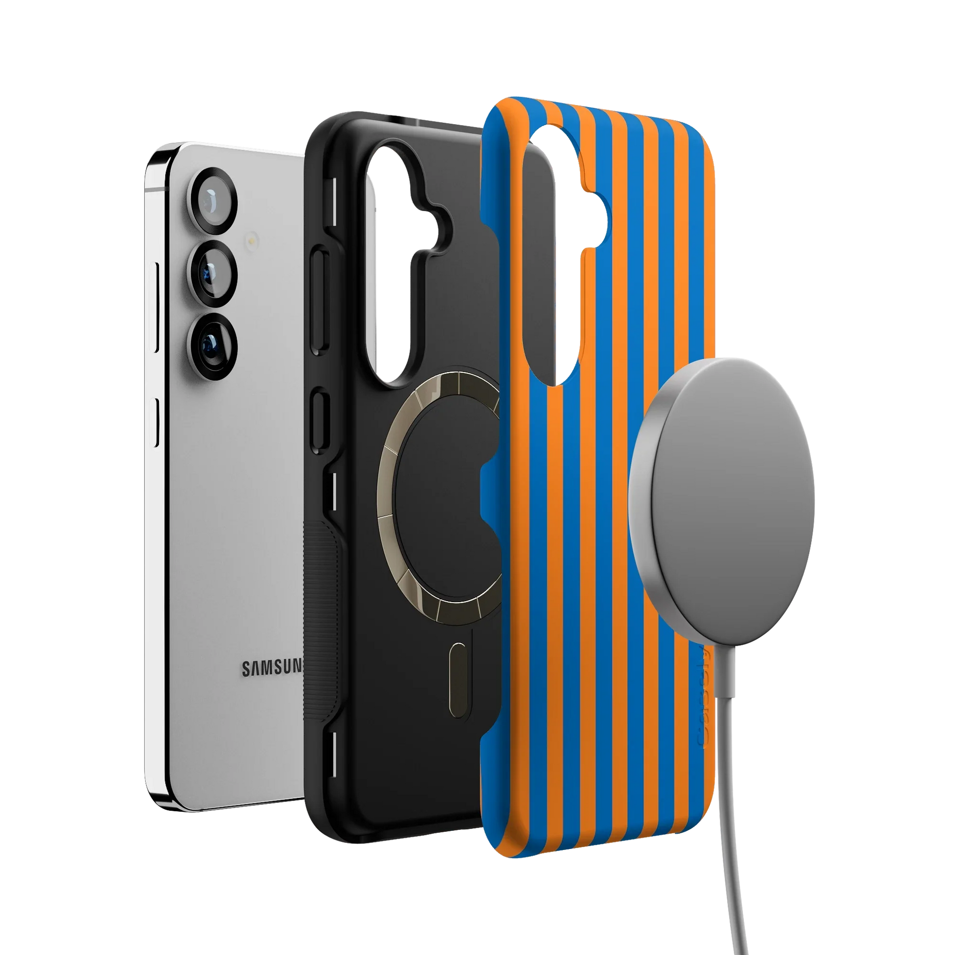 Go New York | Blue & Orange Stripes Case