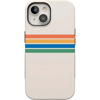 Totally Groovy | Rainbow Stripes Color Block Case iPhone Case get.casely Bold Flex + MagSafe® iPhone 15 Plus