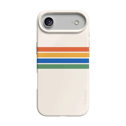 Totally Groovy | Rainbow Stripes Color Block Case iPhone Case get.casely Classic + MagSafe® iPhone 17 Air