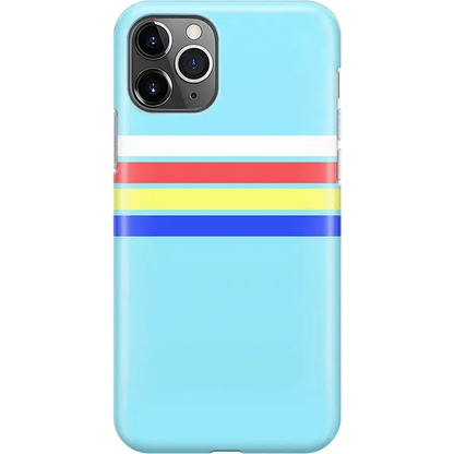 Totally Groovy | Teal Rainbow Stripes Color Block Case iPhone Case get.casely