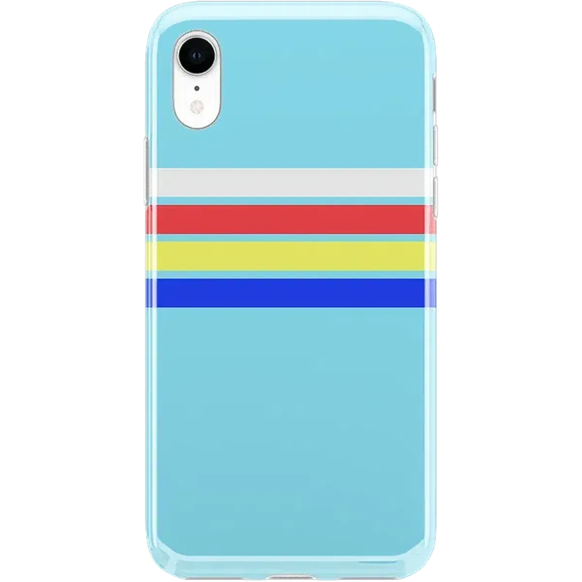 Totally Groovy | Teal Rainbow Stripes Color Block Case iPhone Case get.casely