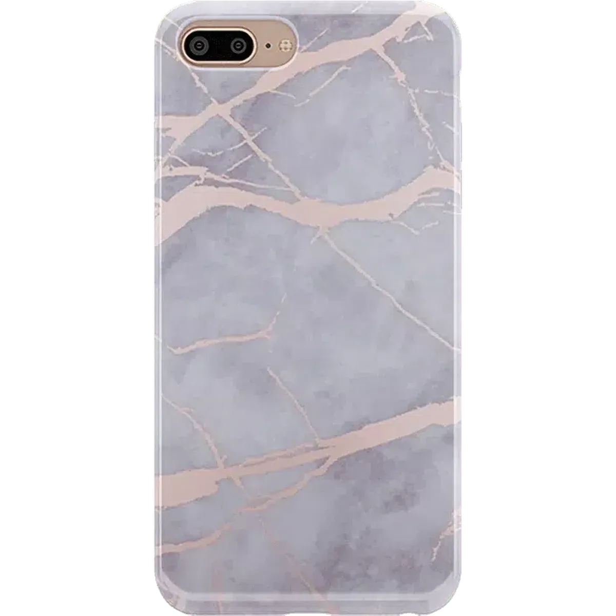 Touch of Lavender | Lavender Gray & Rose Gold Marble Case iPhone Case get.casely Classic iPhone 8 Plus