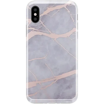 Touch of Lavender | Lavender Gray & Rose Gold Marble Case iPhone Case get.casely Classic iPhone X / XS