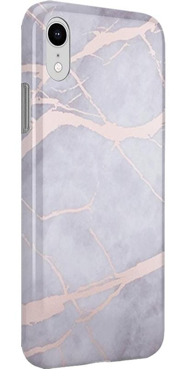Touch of Lavender | Lavender Gray & Rose Gold Marble Case iPhone Case get.casely