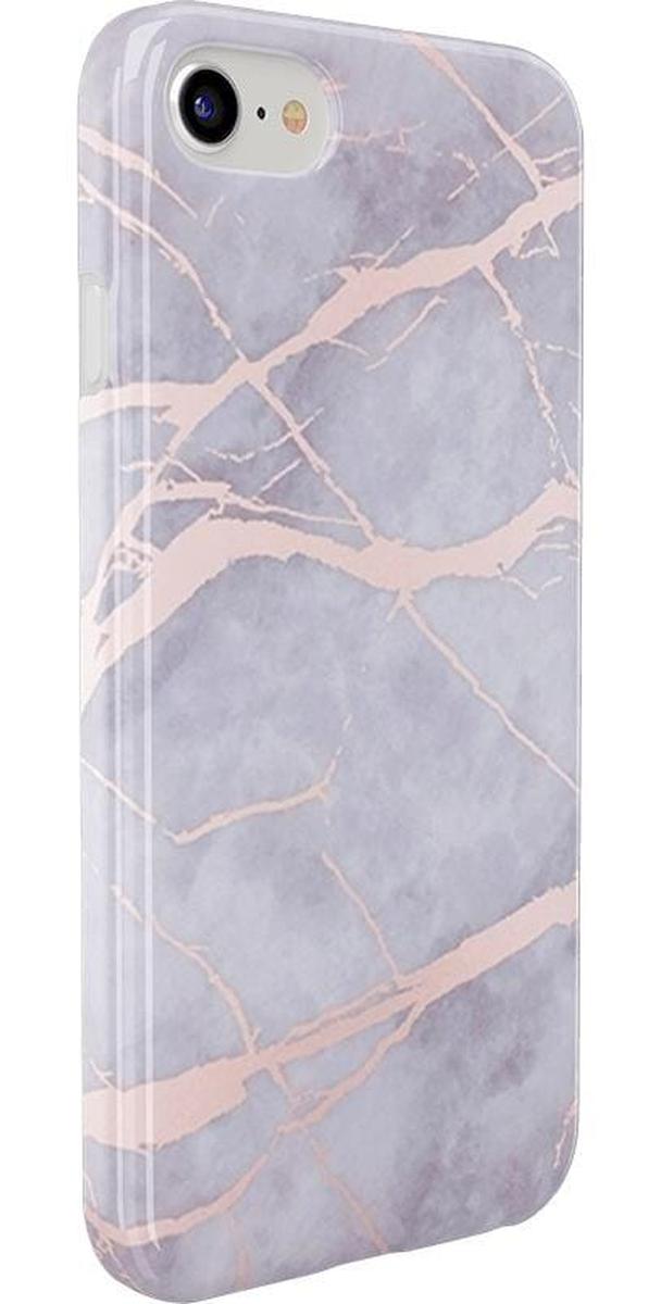 Touch of Lavender | Lavender Gray & Rose Gold Marble Case iPhone Case get.casely