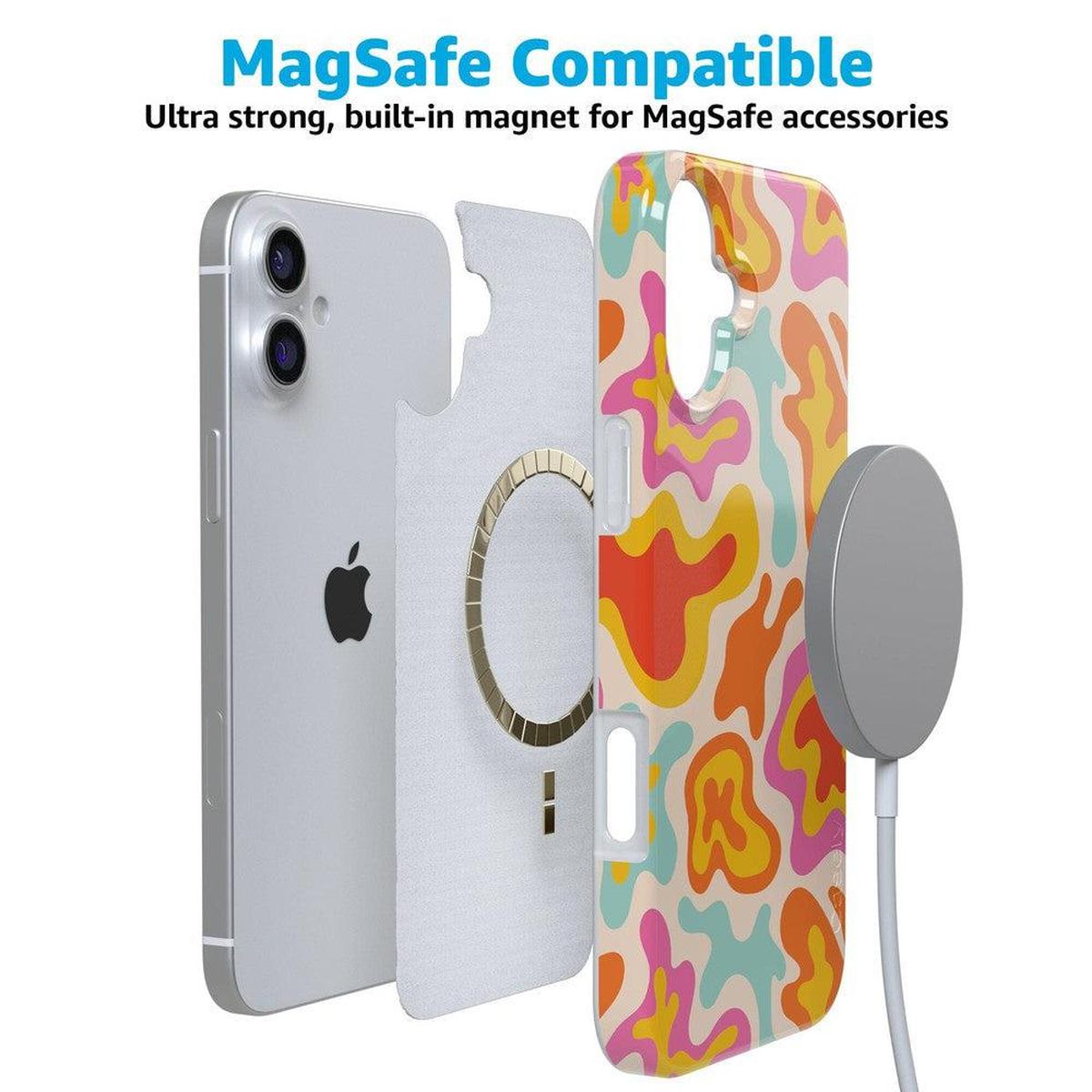 Tropical Color Splash | Abstract Retro Case iPhone Case get.casely