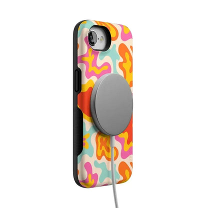 Tropical Color Splash | Abstract Retro Case iPhone Case get.casely