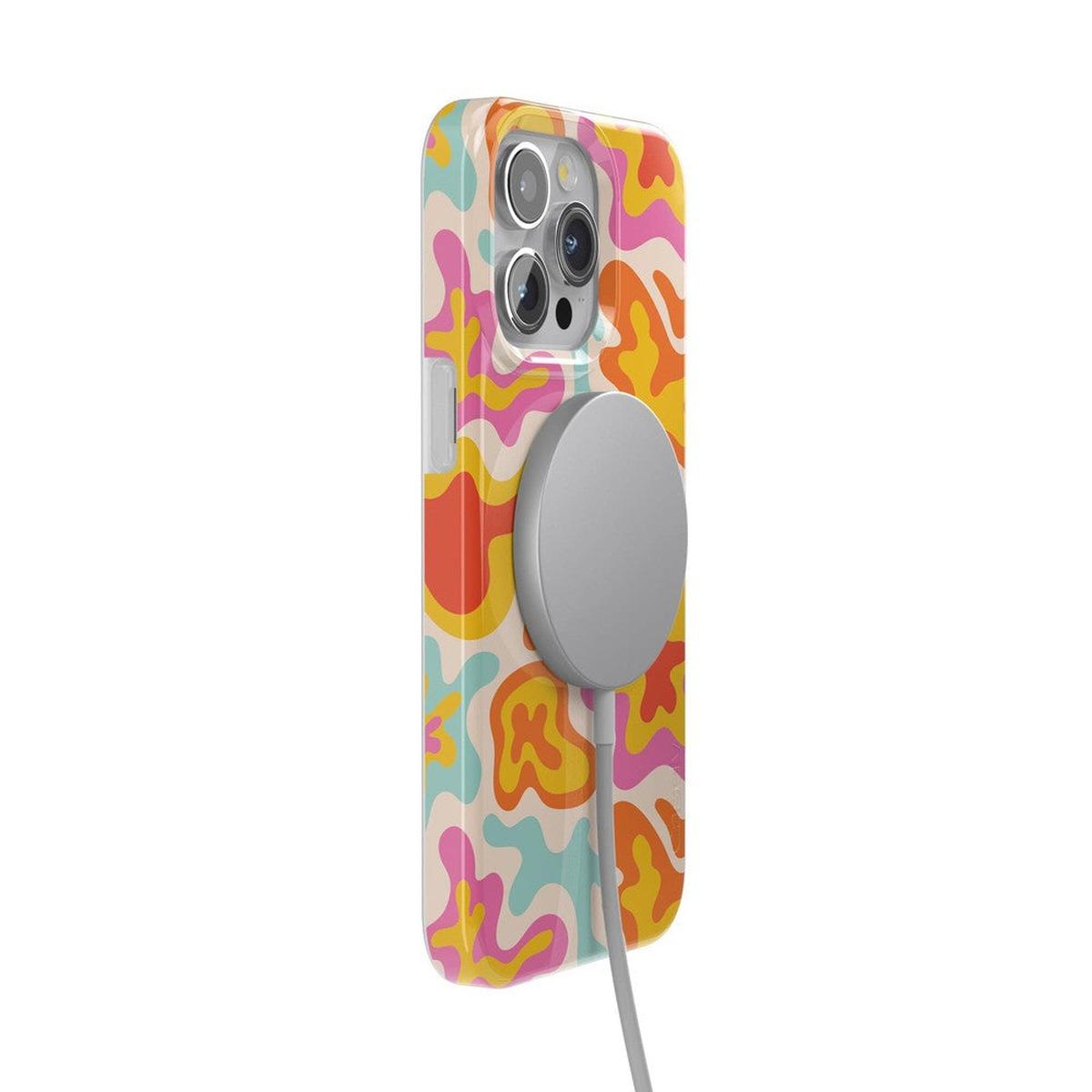 Tropical Color Splash | Abstract Retro Case iPhone Case get.casely