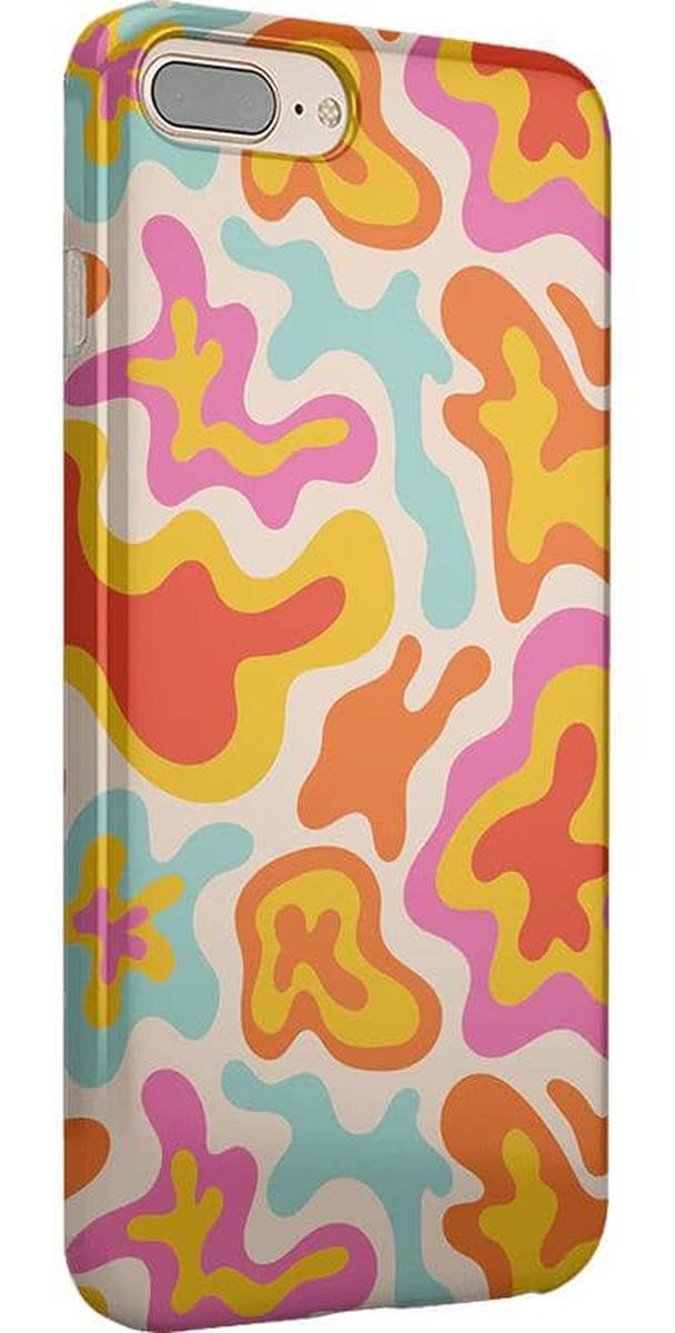 Tropical Color Splash | Abstract Retro Case iPhone Case get.casely