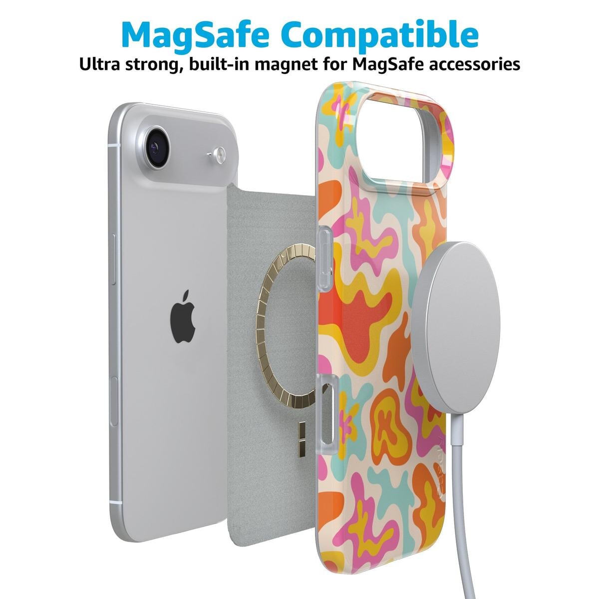 Tropical Color Splash | Abstract Retro Case iPhone Case get.casely