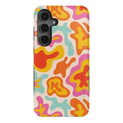 Tropical Color Splash | Abstract Retro Samsung Case Samsung Case Casetry Bold Flex + MagSafe® Galaxy S25 Plus